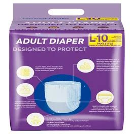 Buy Apollo Essentials Adult Diaper Pant Style Unisex Large, 10 Count ...