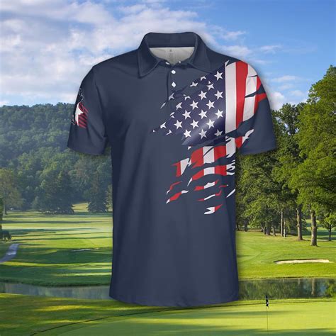 American Flag Golf Shirt, Patriotic Golf Polo Shirt sold by ChaZhan ...