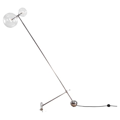 Art Deco Donald Deskey Floor Lamp in Polished Nickel For Sale at 1stDibs