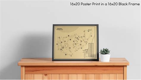 Teugega Country Club Outline (Print) – GolfBlueprints