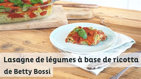 Lasagne aux légumes   Recette de Betty Bossi   YouTube