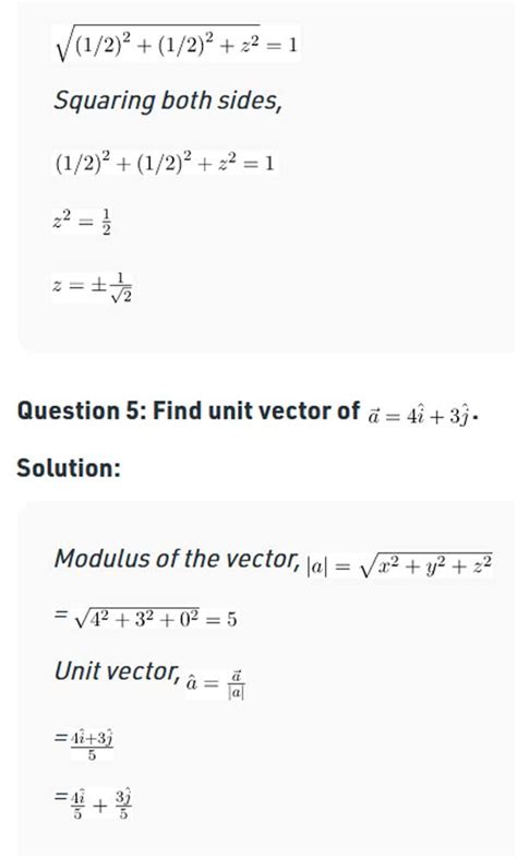 Unit Vector Formula 的图像结果