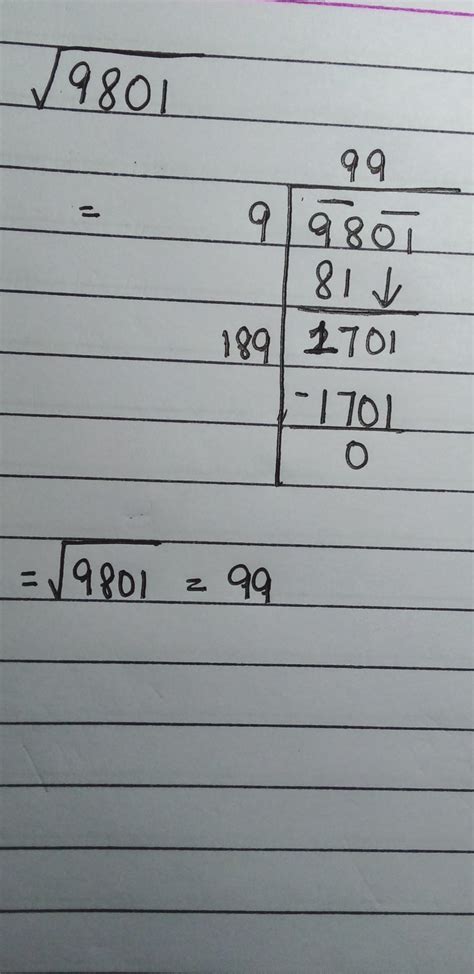 find the square root of the following number by long division method ...