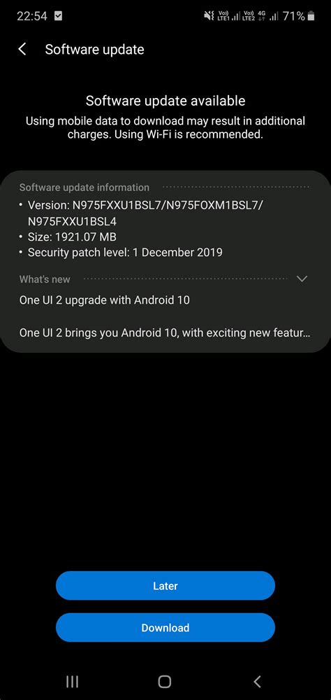 Image result for Software Update Note 10