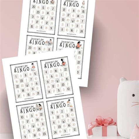 21 Valentine's Day Bingo Game Sets (Free Printable) - Once Upon a Printable