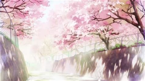 求动漫图片，背景有樱花， 唯美一点的_百度知道