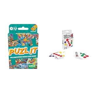 Hasbro Puzl It Game, Competitive Puzzle Card Game for Ages 7 and Up ...