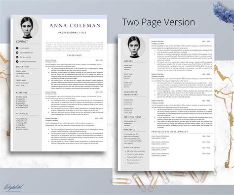 Buy Editable Modern CV TEMPLATE for Microsoft Word and Pages ...