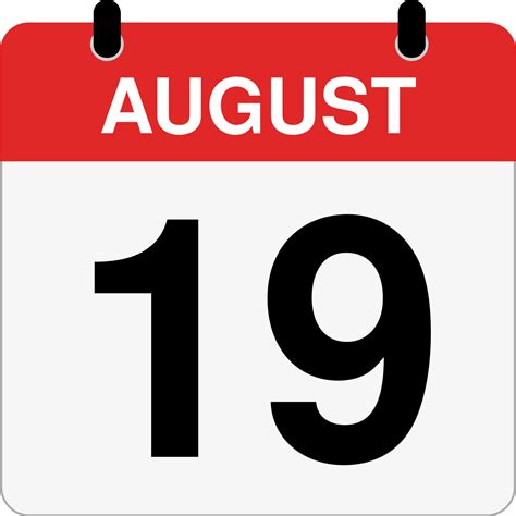 How Many Days Until August 19th? - Inch Calculator