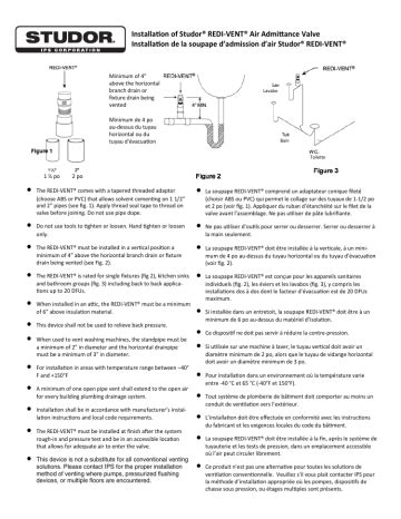 Studor Mini Vent Installation Instructions 的图像结果