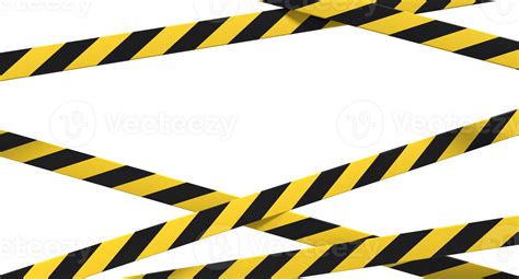Warning tape and police line. Black and yellow line striped. Warning ...
