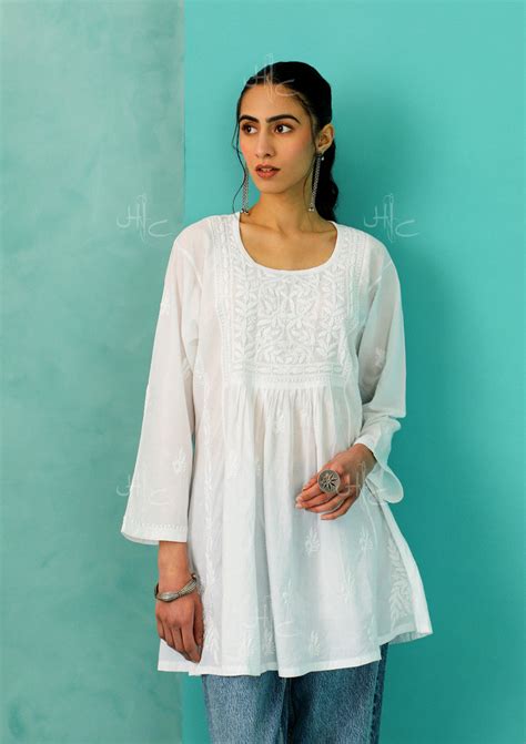 White Chikankari Kurta - Buy White Chikankari Kurta Online – House of ...