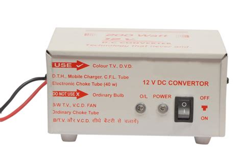 ERH INDIA 200 WATT 12V to 220V Converter with Full Output for Home, Car ...