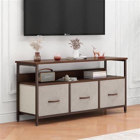 Amazon Brand – Umi Multi-Functional Dresser TV Stand and Fabric Chest ...