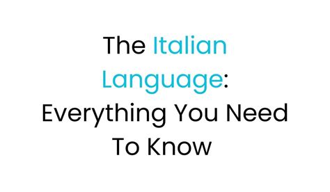 Image result for Italian Language