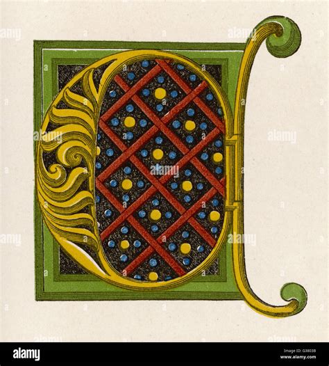 Medieval Illuminated Letters Stock Photos & Medieval Illuminated ...