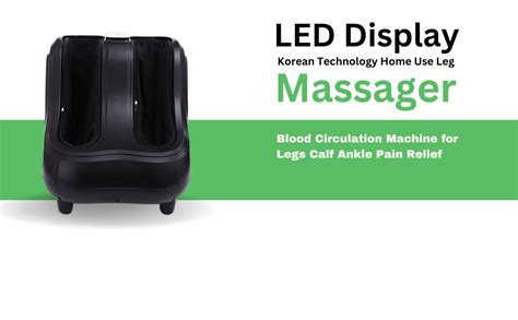 JADEWANG With Led Display&Korean Technology Home Use Leg Massager Blood ...