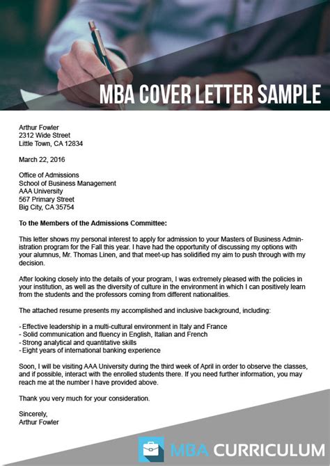 Image result for MBA Application Header Example