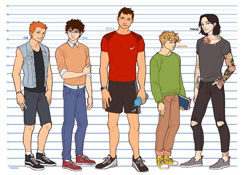 ArtStation - ORIGINAL CHARACTER HEIGHT CHART