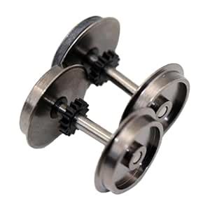 Buy JAZZY PEARLS® 2 Pieces Metal Wheels Spare Part Train DC Wheel Set ...