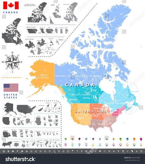 northwest states map with cities