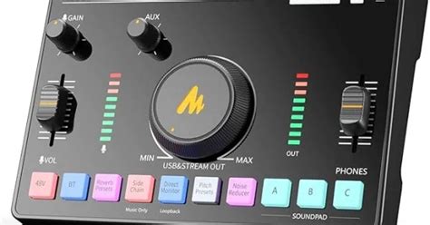 Audio Mixer with Noise Reduction, Pro-preamp, 48V Phantom Power ...