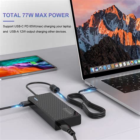 Buy 65W USB C AC Adapter Laptop Charger for Lenovo Type C X1 Carbon ...