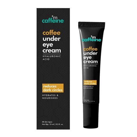 mCaffeine Coffee Under Eye Cream Gel for Dark Circles, Puffiness & Fine ...