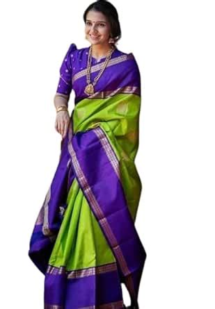 Buy RANGSANG FASHION Women's Banarasi Soft Silk Saree With Blouse Piece ...