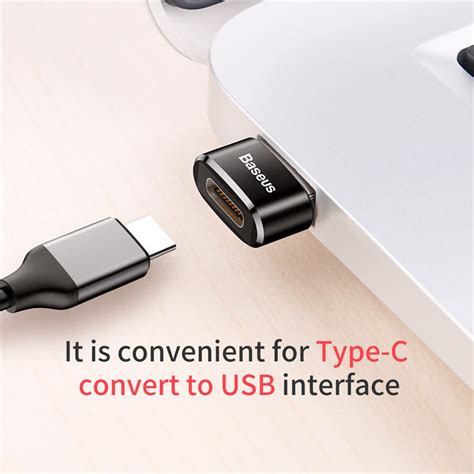 Baseus Mini USB-C to USB-A adapter - black-CAAOTG-01 – Baseus India ...