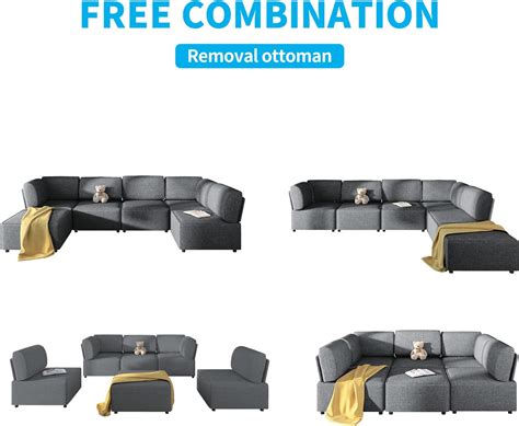 Image result for Convertible Modular Sectional Sofa