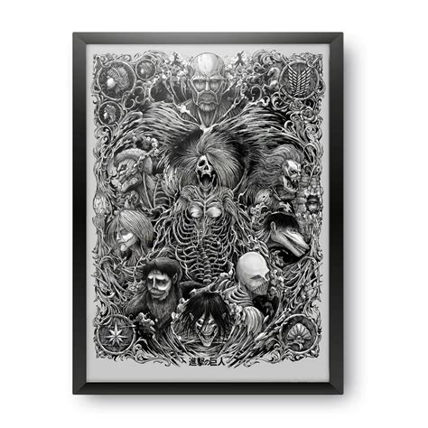 MCSID RAZZ Epic Stuff - Anime - Attack On Titan Design A4 Size Poster ...