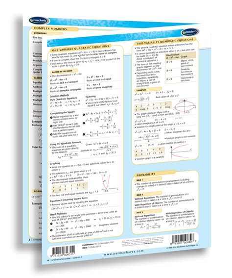 Intermediate Algebra Study Guide - Quick Reference Resource