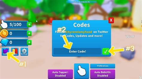 Image result for Roblox Code for Tap Tap In