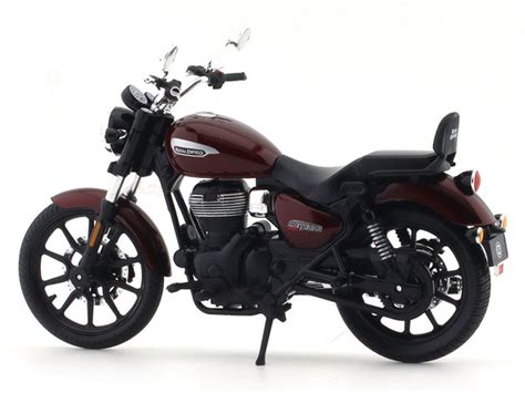 Royal Enfield Meteor 350 Stellar Red 1:12 Maisto licensed diecast scale ...