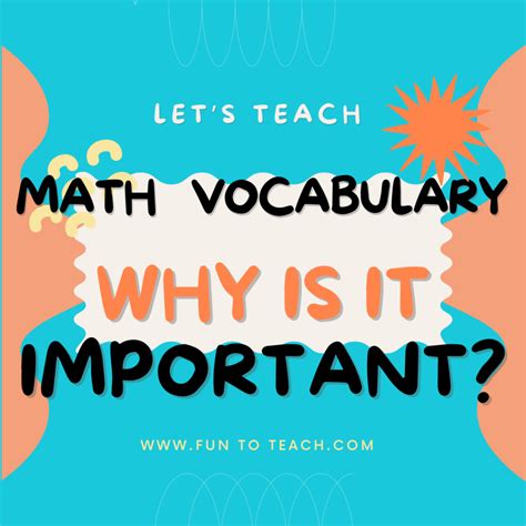 The Best of Teacher Entrepreneurs: Math Vocabulary - Why it is important!