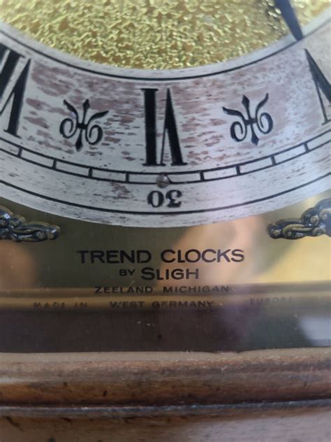 Sligh Trend Mahogany Mantel Clock, Tempus Fugit, style #801, movement ...