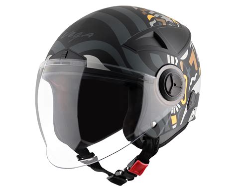 VEGA Blaze Dx Bz1 Open Face Cycling Helmet Dull Black Neon Yellow, Size ...