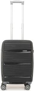 Teakwood Iris Dual Cabin Suitcase 8 Wheels - 20 inch Black Red - Price ...