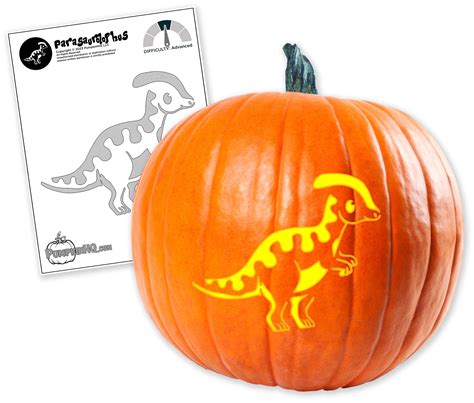Free Printable Dinosaur Pumpkin Carving Template
