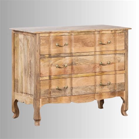 Buy Aada Solid Wood Chest of Drawers Cabinet (Natural) | Solid Wood ...