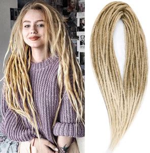 VIVIAN 24Inches Single Ended Dreadlock Extension Straight Synthetic ...