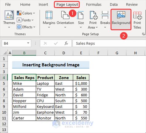 Image result for Excel Add Background Text