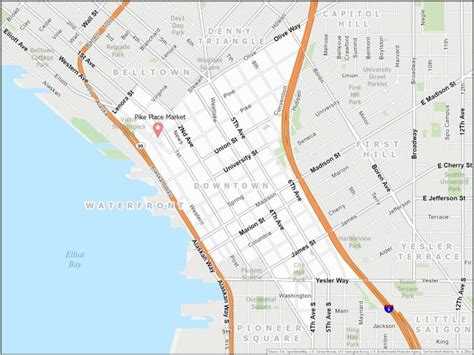 Seattle Area Map 的图像结果