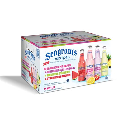Seagram's Escapes Variety Pack, Flavored Malt Beverage, 24 Pack, 11.2 ...