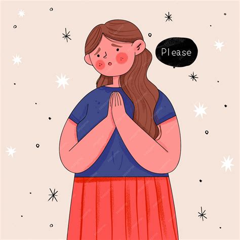 Please Illustration Vector