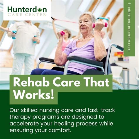 Experience rehab care that works at Hunterdon Care Center! | Hunterdon ...