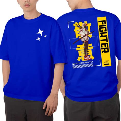 Buy Fighter Anime Oversized T Shirt Online For Men India – Punjabi Adda