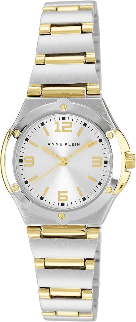 Anne Klein Women's 105491SVTT Two-Tone Dress Analog Watch, dial_color ...