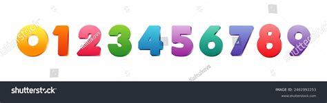 Image result for Colorful Numbers 0-9